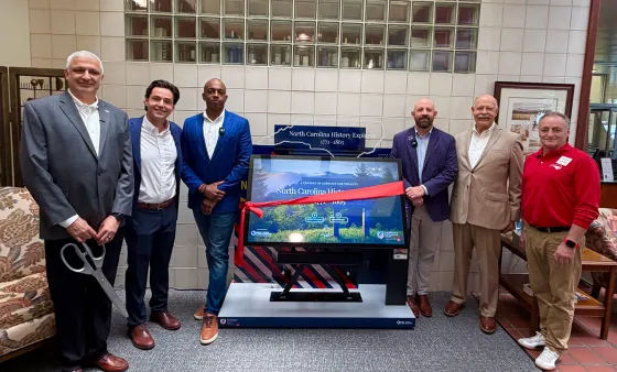 Ribbon Cutting Ceremony for the first North Carolina History Explorer